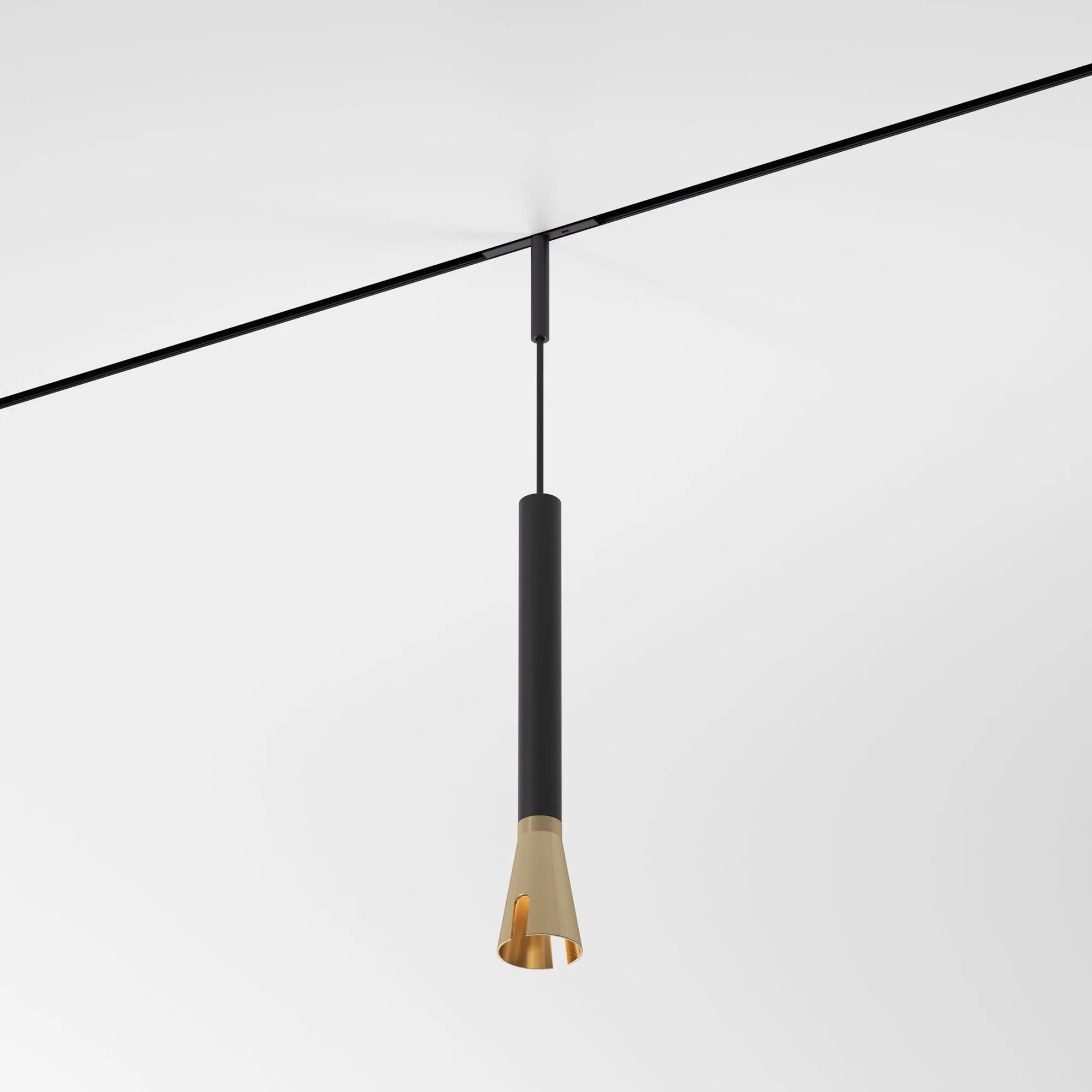 Mini Magnetic Трековый светильник 3W 3000K (черный/латунь) 85165/01  a065652