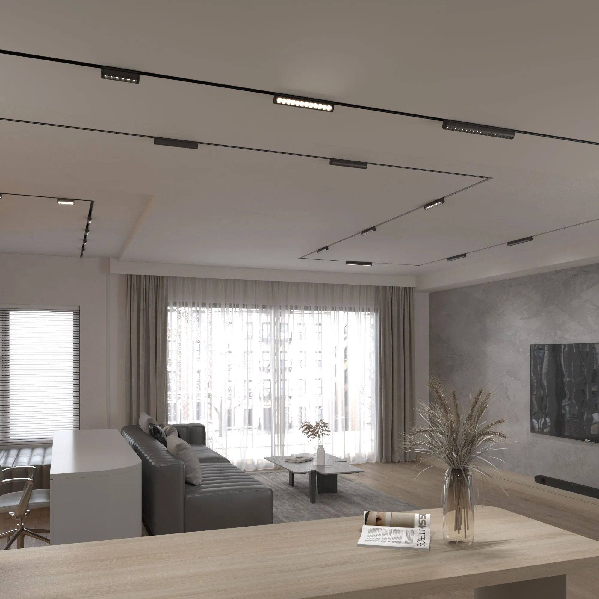 Slim Magnetic Трековый светильник 12W 4200K Alter (чёрный) 85049/01 Elektrostandard - Фото 3