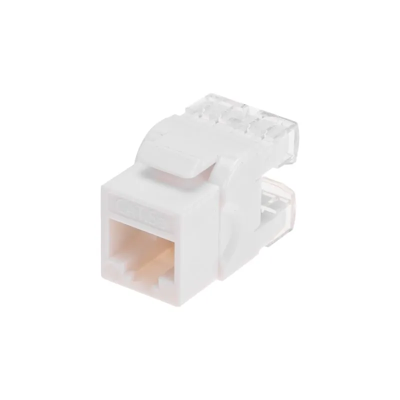 Модуль Keystone Jack RJ-45(8P8C), UTP неэкранированный, CAT 5e, тип 180 градусов, белый REXANT PRO - Фото 2