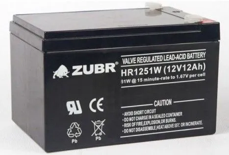 Аккумуляторная батарея ZUBR GP 12-12Ah ZUBR GP 12-12Ah