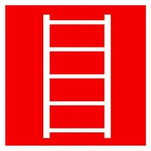 Знак пластик F03 "Пожарная лестница" (200x200) фотолюминесцентный EKF PROxima pn-f-03-f