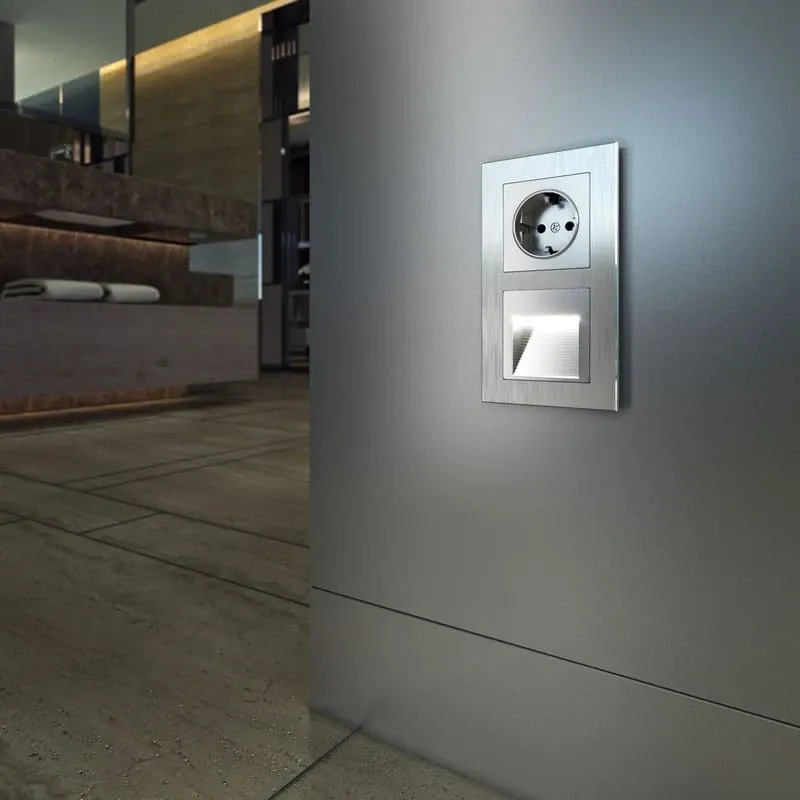 Розетка с заземлением (серебряный) Werkel - Фото 5