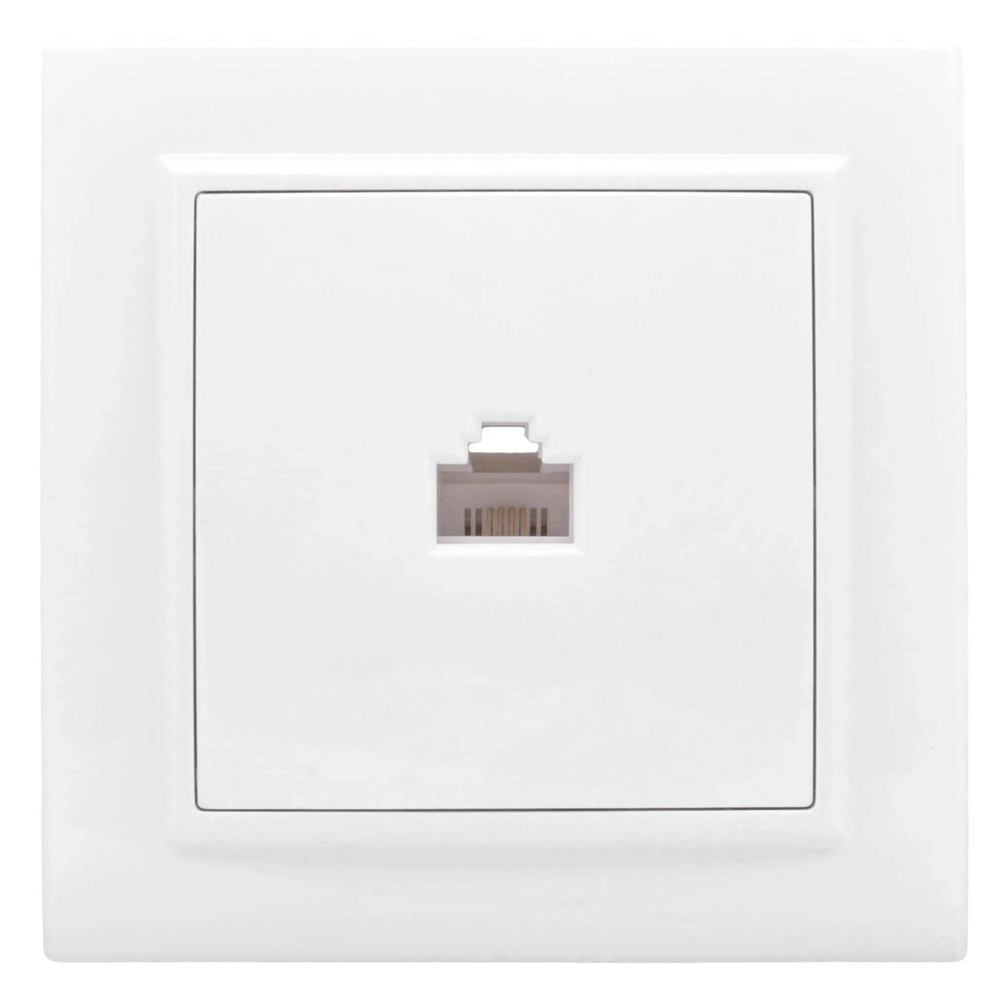 Минск Розетка RJ-45 1-местная СП белая EKF ERK01-035-10