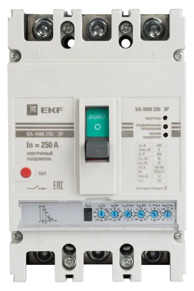 ВА-99М 630/630А 3P 65кА с электронным расцепителем EKF - Фото 2