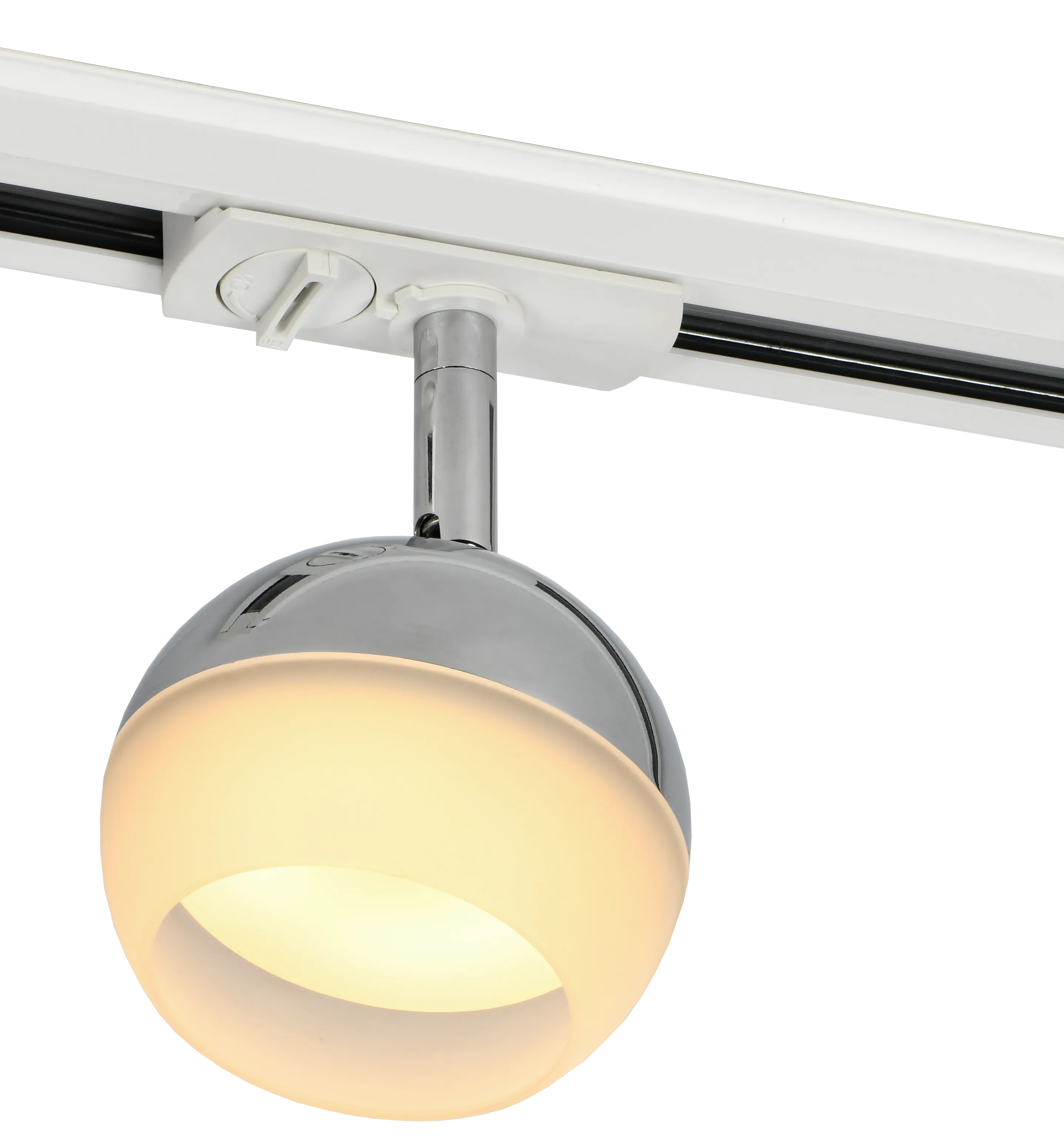 LIGHTING Светильник 4118 декоративный трековый поворотный под лампу GX53 хром IEK - Фото 4