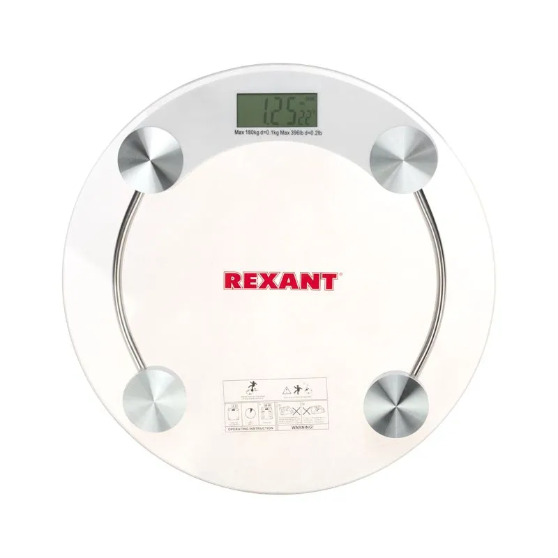 Весы напольные электронные до 180 кг, стекло  REXANT - Фото 2