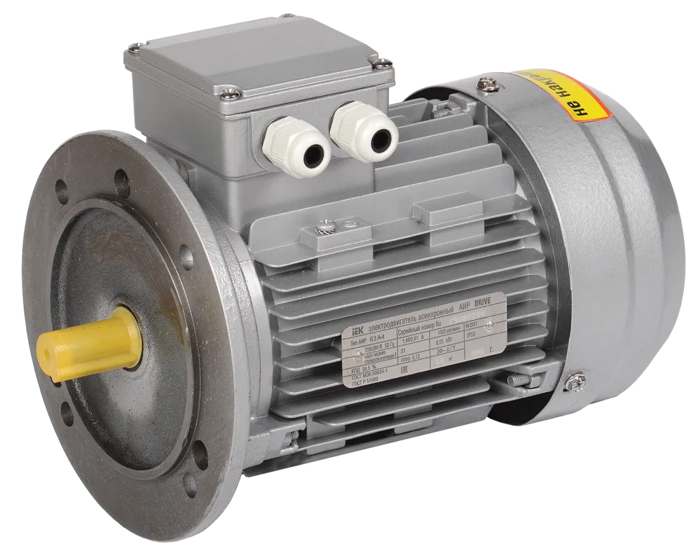 Электродвигатель асинхронный трехфазный АИР 63A2 380В 0,37кВт 3000об/мин 3081 DRIVE IEK
