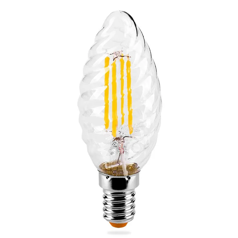 Светодиодная лампа  WOLTA FILAMENT 25YCTFT7E14 "Свеча витая" CT37 7Вт 730лм 3000К E14 1/10/50