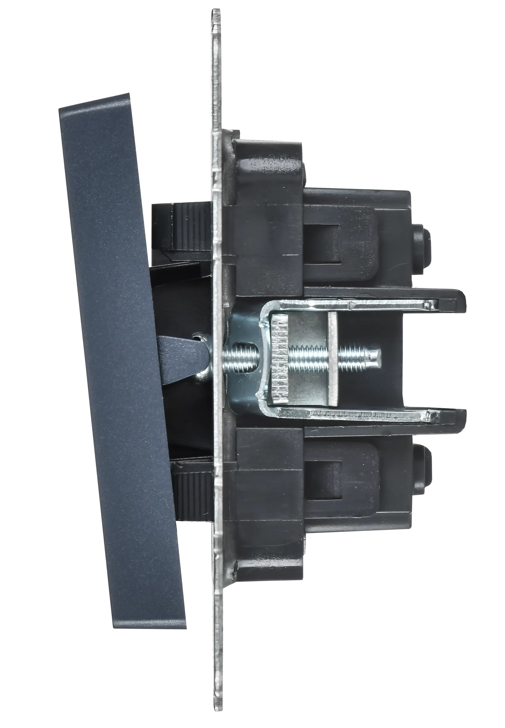 BRITE Выключатель 2-клавишный перекрестный 10А ВС10-2-3-БрМ маренго IEK - Фото 4