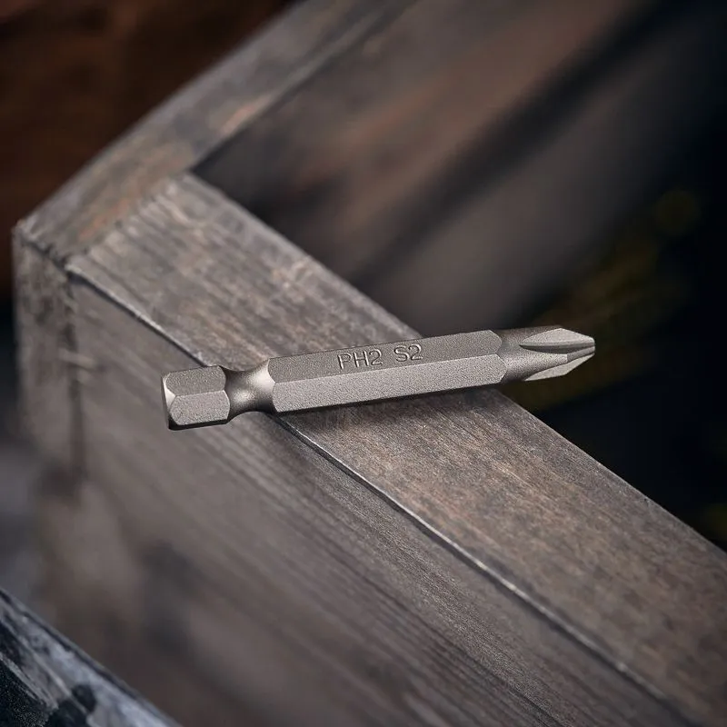 Бита PH 2x50 мм для шуруповерта сталь S2 5 шт. (лента) Kranz - Фото 2