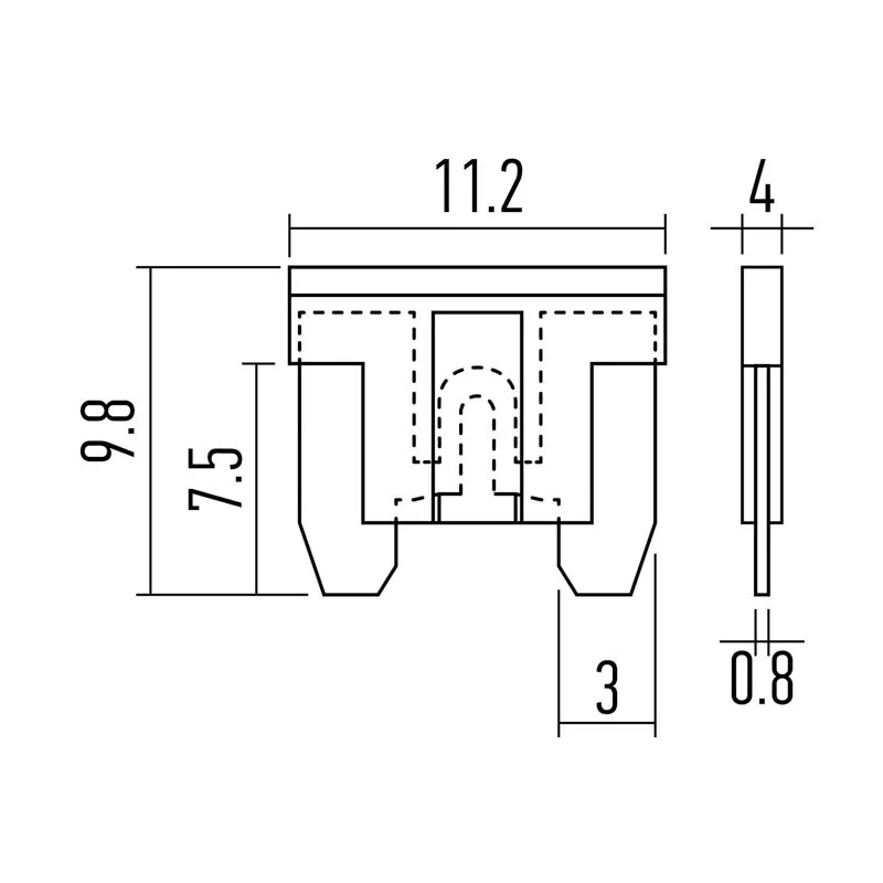 Набор автомобильных предохранителей Микро Korea REXANT - Фото 2