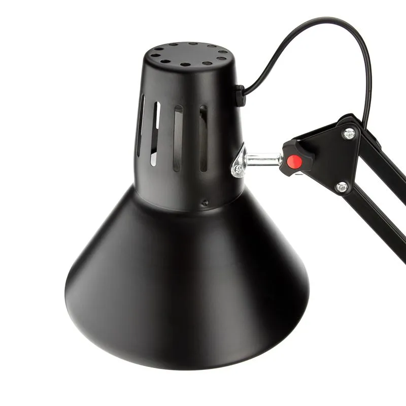 Светильник настольный REXANT Акцент на металлической стойке с винтовым зажимом, с цоколем Е27, 60 Вт, цвет антрацит - Фото 5