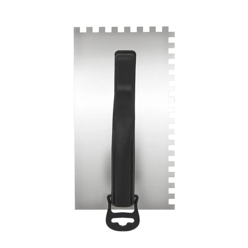 Гладилка нержавеющая 130х270 мм, зуб 6х6 мм, пластиковая ручка REXANT - Фото 4