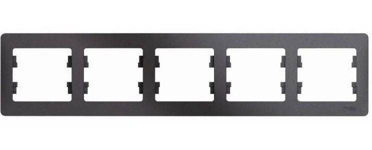 Рамка 5-м Glossa горизонт. графит SE GSL001305
