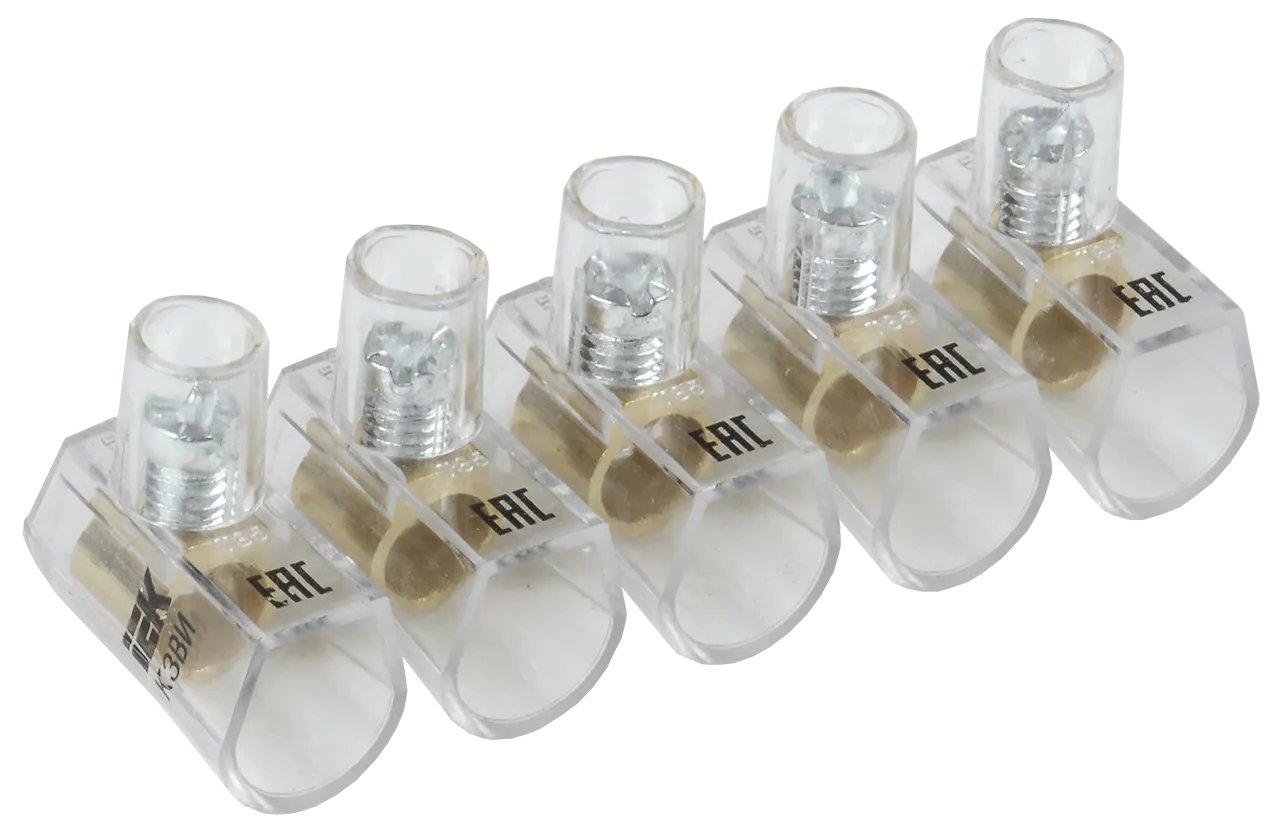 Зажим винтовой концевой изолированный КЗВИ 6,0мм2 (5x1) IEK