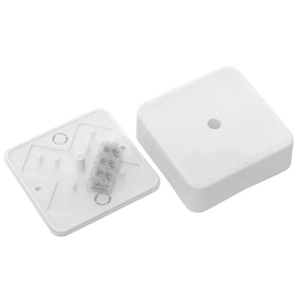 Коробка разветвительная КМР-030-030кг наружная (75х75х26) белая с клеммником EKF - Фото 5