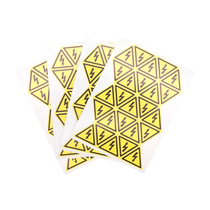 Наклейка знак электробезопасности «Опасность поражения электротоком» 25х25х25мм 100 шт. REXANT