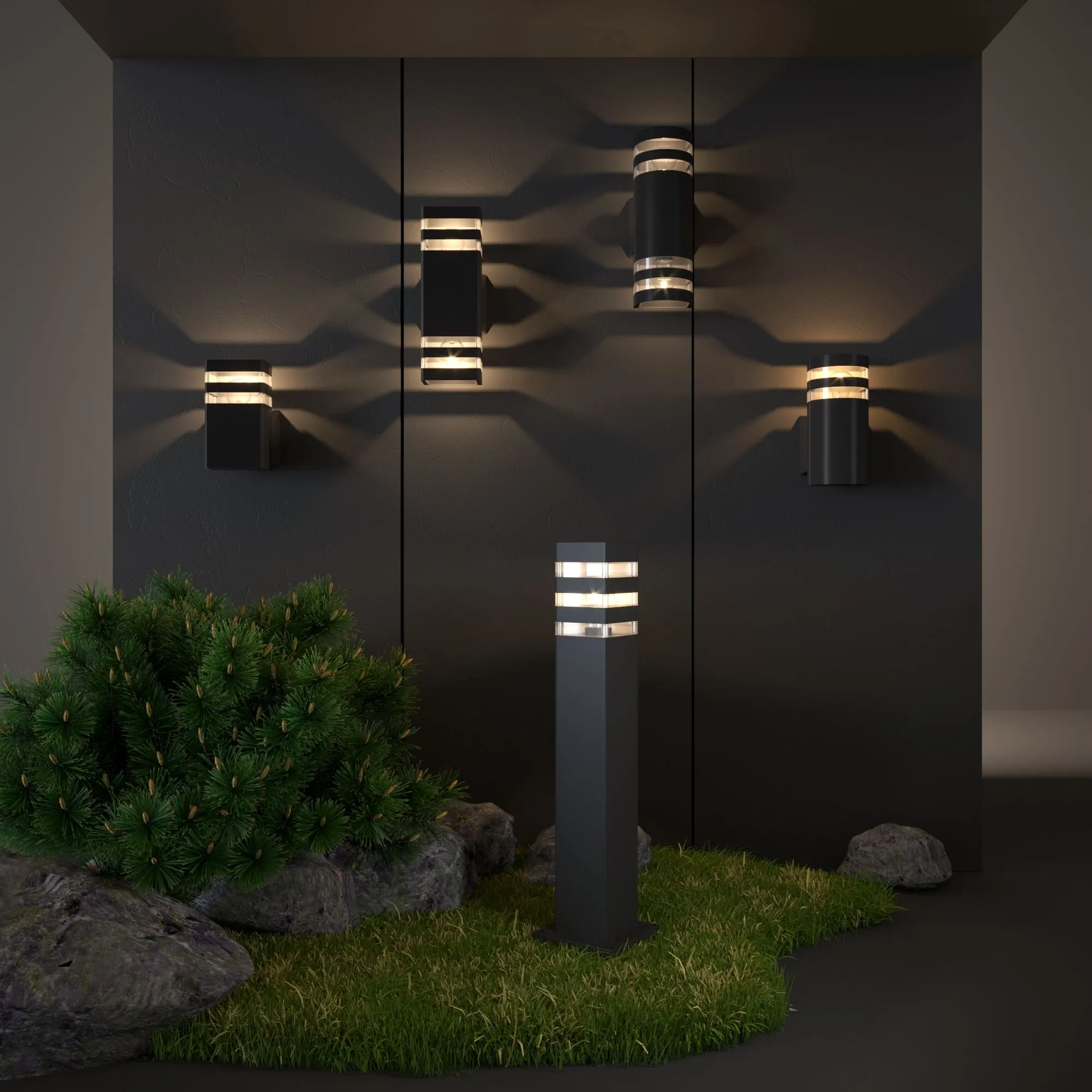 Светильник уличный настенный 1443 TECHNO черный Elektrostandard - Фото 2