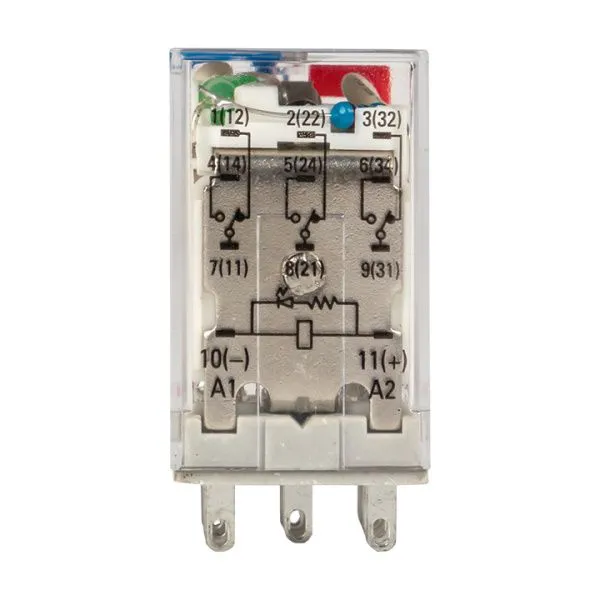 Реле промежуточное с кнопкой и мех. Индикацией RPAt 22/3 10A 24В DC EKF - Фото 18