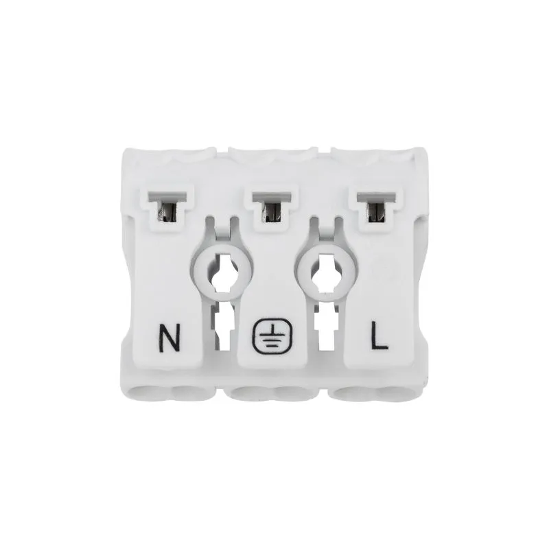 Клемма пружинная соединительная КСП 3-полюсная с монтажными ножками (100 шт./уп.) REXANT - Фото 3