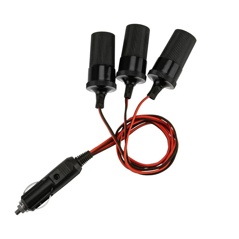 Разветвитель автоприкуривателя, 3 гнезда, шнур REXANT