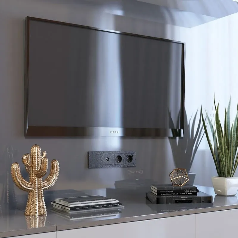 Розетка с заземлением и шторками (hammer черный) Werkel - Фото 6