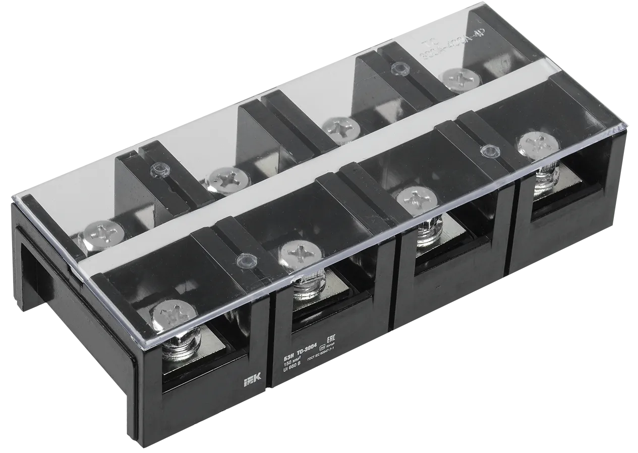 Блок зажимов наборный БЗН ТС-603 16мм2 60A 3 пары IEK