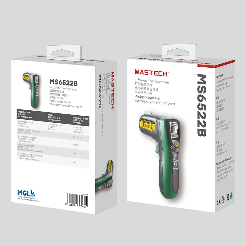 Пирометр MS6522B MASTECH - Фото 3