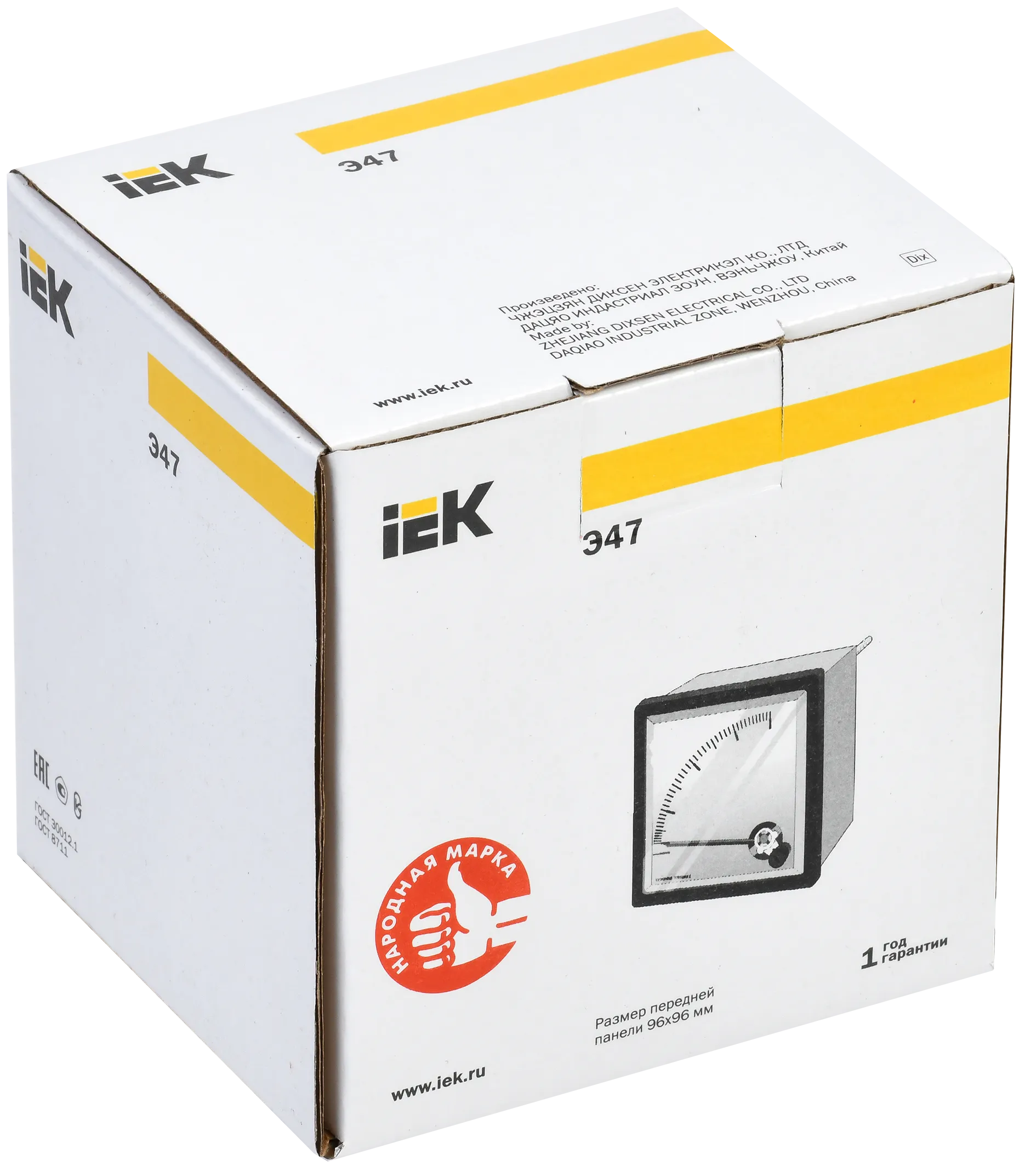 Амперметр аналоговый Э47 300/5А класс точности 1,5 72х72мм IEK - Фото 2