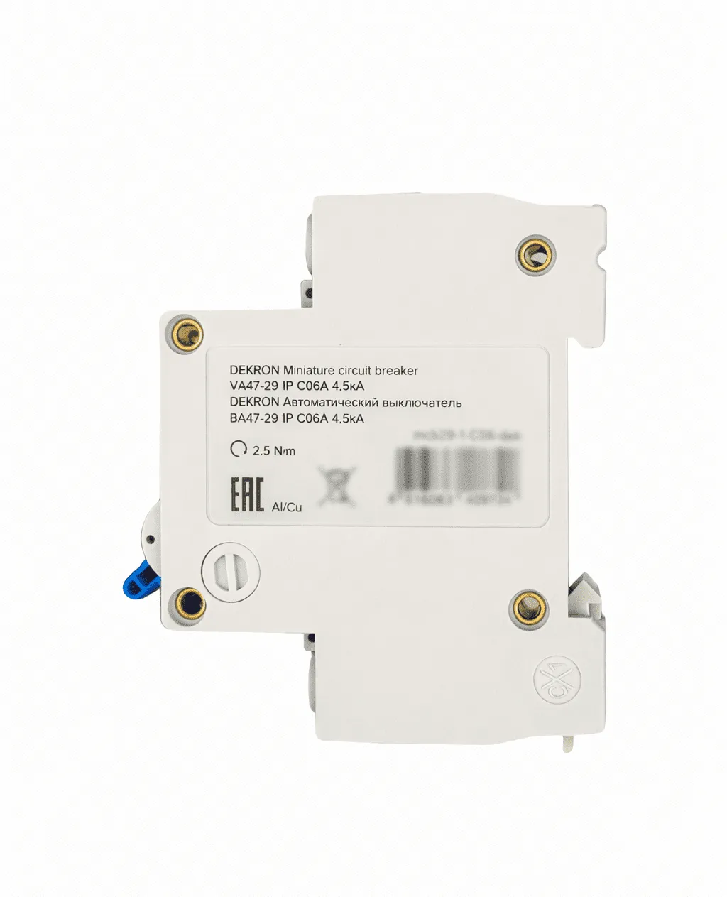 Автоматический выключатель ВА47-29 1P С06A 4,5кА - Фото 4
