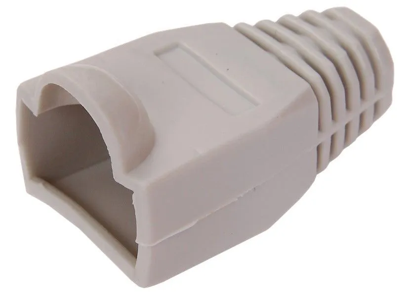 Колпачок изолирующий для разъемов RJ45, PVC, серый (50шт/уп) DEKRON DEK1303-0004