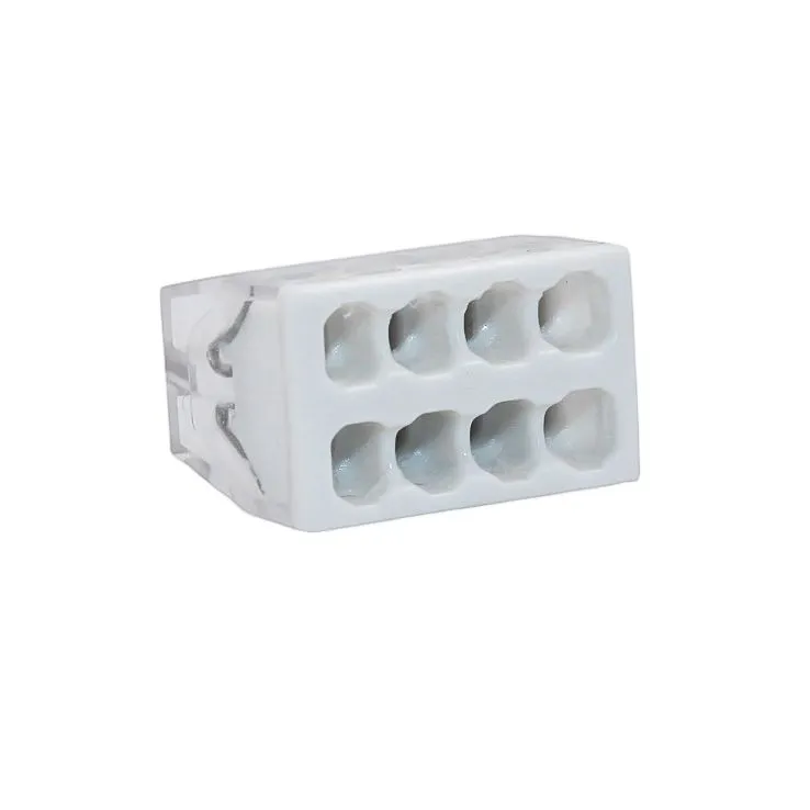 Клемма строительно-монтажная CMK-208 белый, 8-проводная (50шт/уп) - Фото 5