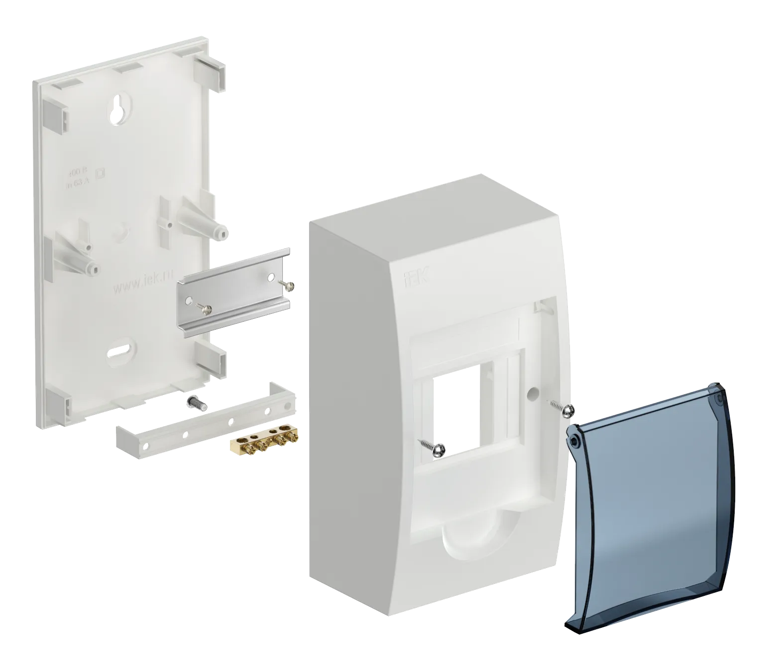 KREPTA 3 Корпус пластиковый ЩРН-П-4 IP41 белый IEK - Фото 3