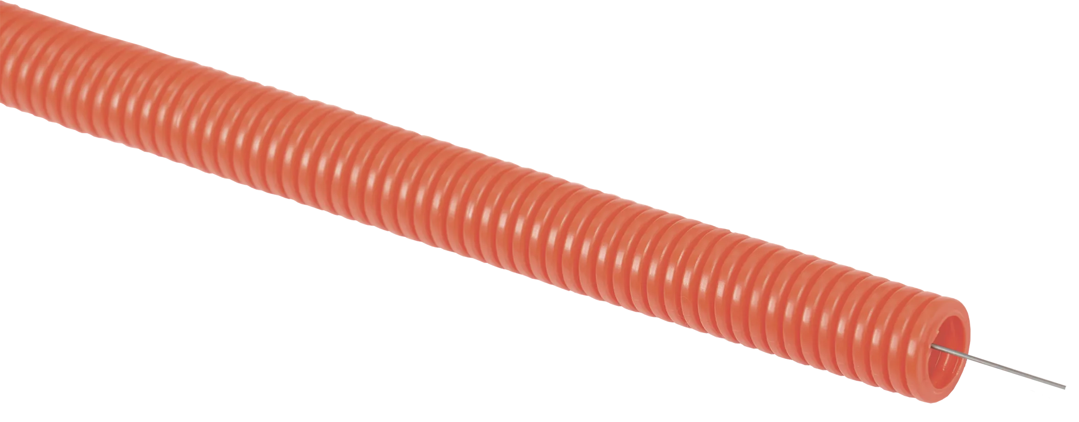 Труба гофрированная ПНД d=16мм с зондом оранжевая (50м) IEK