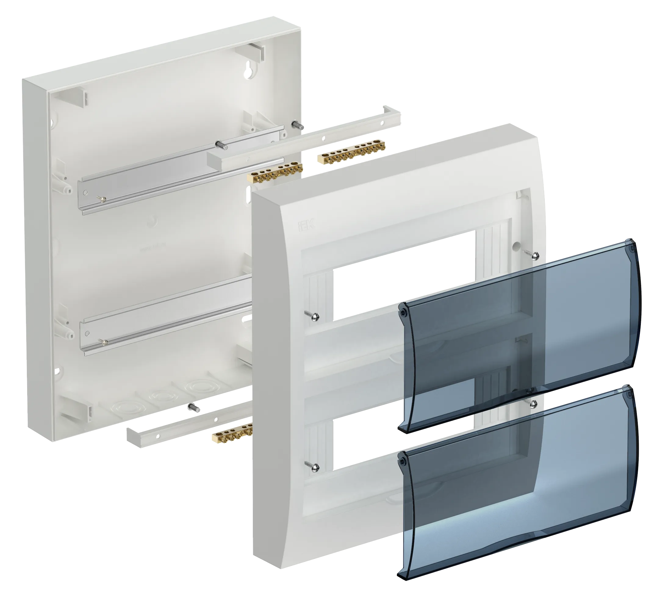 KREPTA 3 Корпус пластиковый ЩРН-П-24 IP41 белый IEK - Фото 2