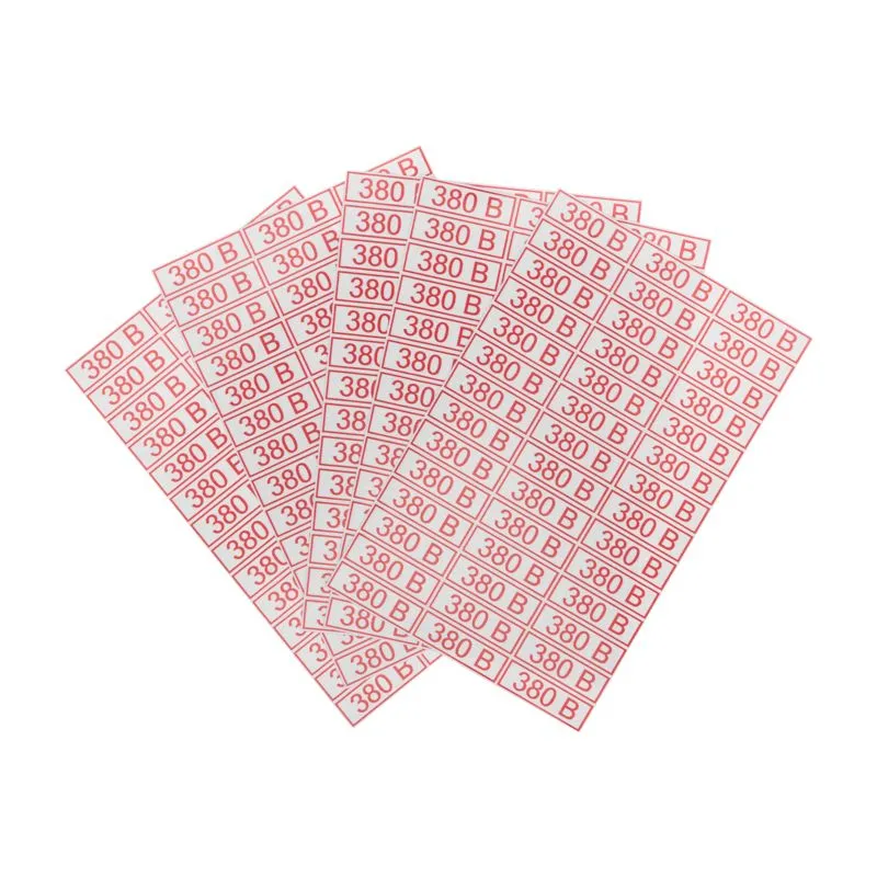 Наклейка знак электробезопасности «380 В»10х30мм (42 шт. на листе, 5 листов) REXANT