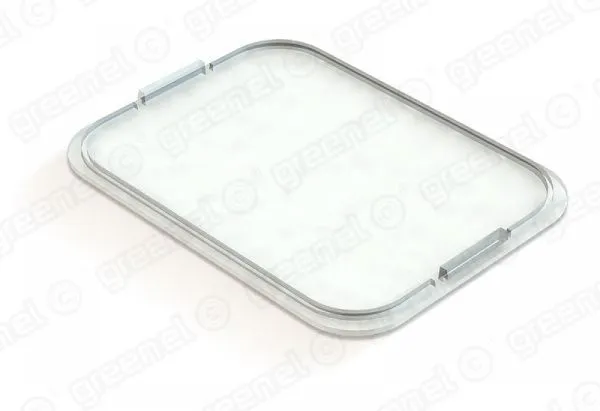 Стекло пластиковое 104х79мм для электрощитов с толщиной стенки 0.8-1мм. цвет-ПРОЗРАЧНЫЙ (10/500шт)