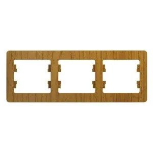 Рамка 3-м Glossa горизонт. дерево дуб SE GSL000503 288536