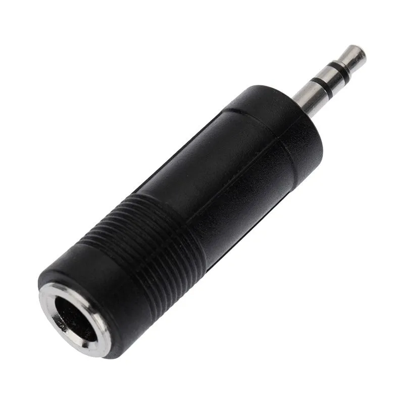 Переходник 3,5мм стерео штекер - 6,3мм стерео гнездо, пластик REXANT - Фото 2