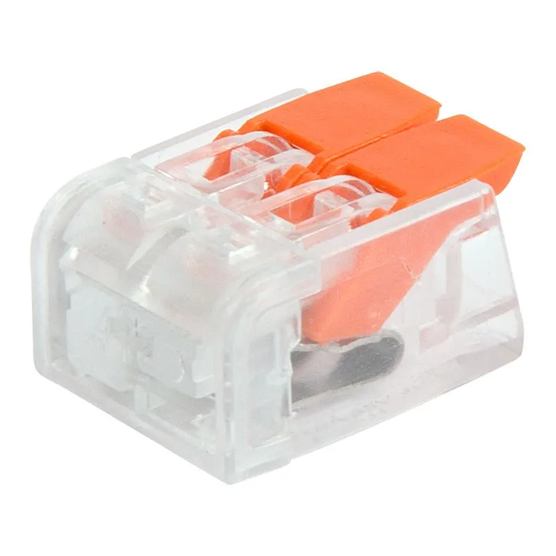 Универсальная компактная клемма СМК 221-412, 2-проводная до 4,0 мм² (пакет 5 шт/уп) REXANT