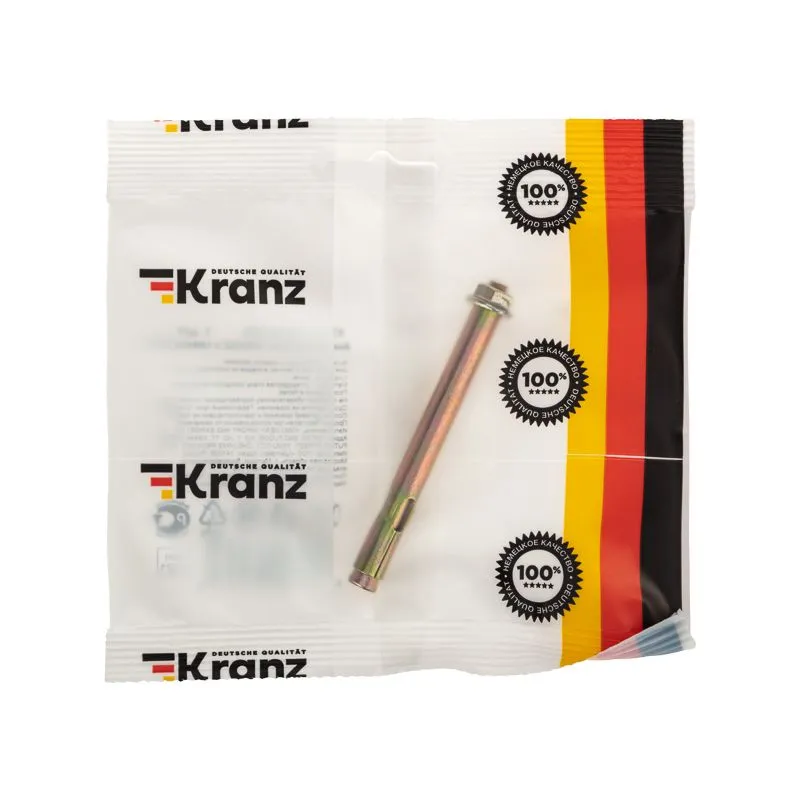 Болт анкерный  с гайкой 8х85 пакет (1 шт/уп) KRANZ - Фото 3