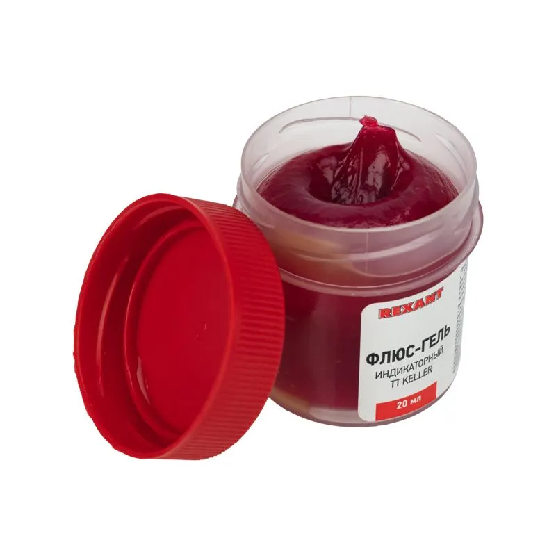 Флюс-гель для пайки, TT KELLER индикаторный, 20мл, банка, блистер REXANT - Фото 4