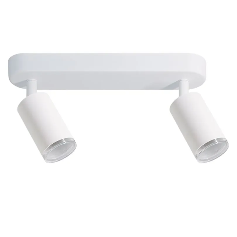 Накладной светильник WOLTA WSL-GU10/2W14W AQUA двойной под лампу GU10 IP44 Белый матовый φ55*260*165mm