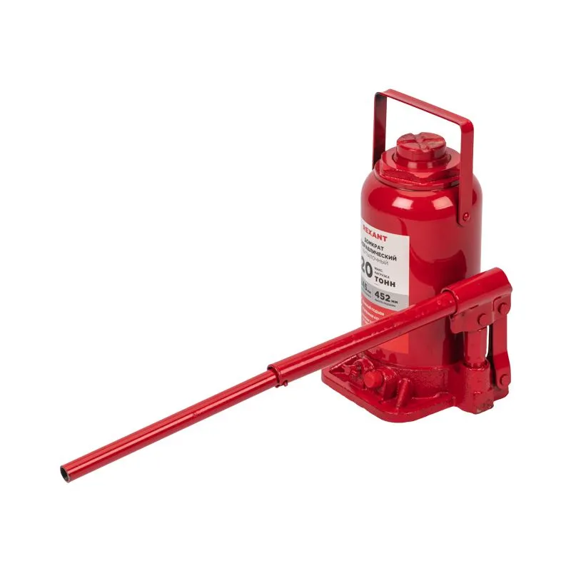 Домкрат гидравлический бутылочный 20т REXANT 80-0616