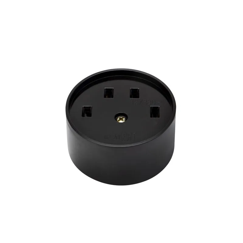 Розетка РШ для электрической плиты 32А, 380В, 3Р+РЕ (ОУ) черная REXANT - Фото 2