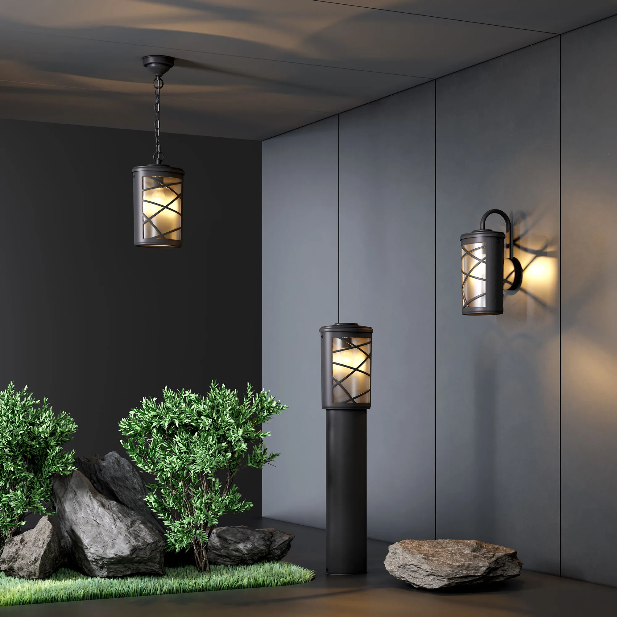 Светильник ландшафтный IP44 Premier F черный GL 1017F Elektrostandard - Фото 3