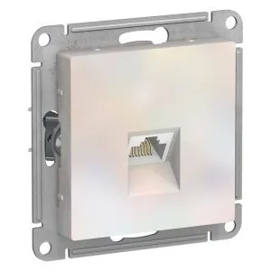 Розетка компьютерная AtlasDesign RJ45 кат.6A механизм жемчуж. SE ATN000486 1324404