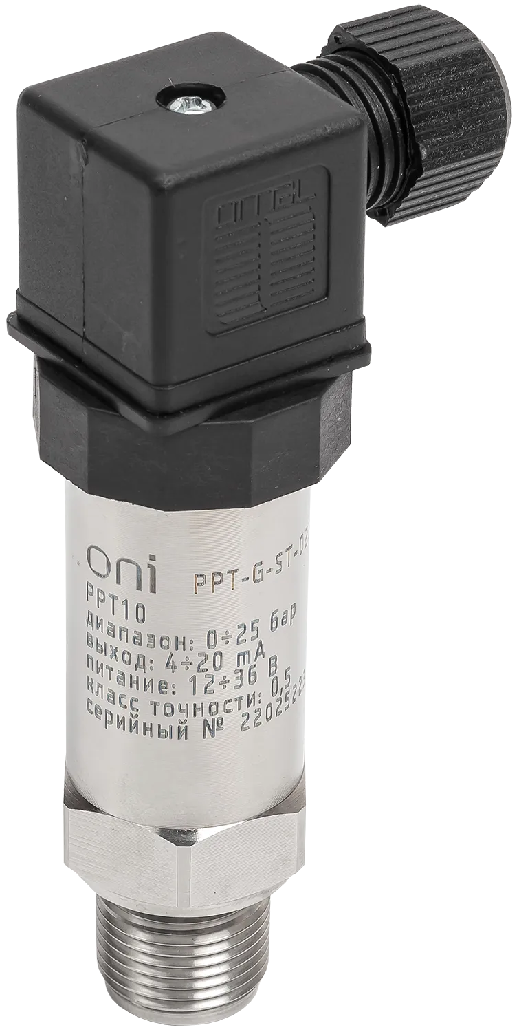Преобразователь избыточного давления PPT10 0,5% 0-25Бар 4-20мА M20 DIN43650 ONI