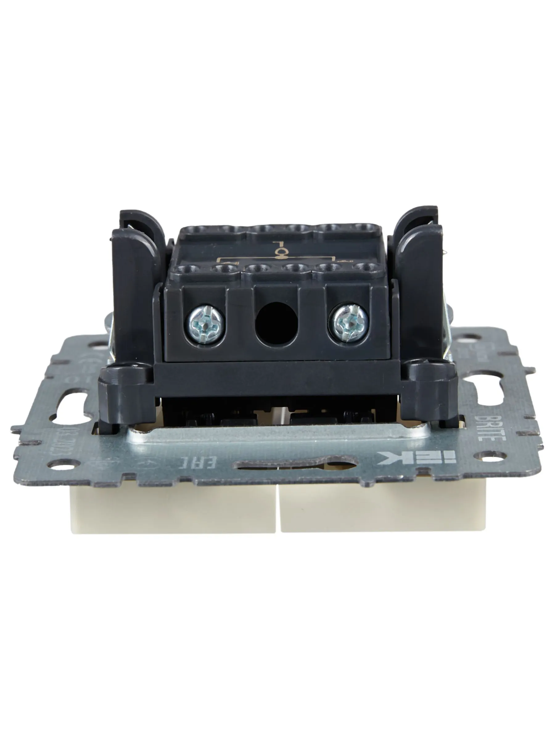 BRITE Выключатель жалюзи 10А ВС10-1-5-БрКр бежевый IEK - Фото 3