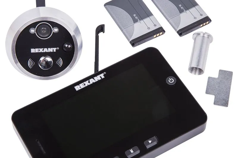 Видеоглазок дверной REXANT, с функцией записи видео/фото по движению, ночной режим работы - Фото 3